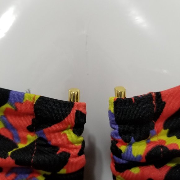 Victoria's Secret bikini top Large halter strapless bandeau abstract print beach - Picture 9 of 15